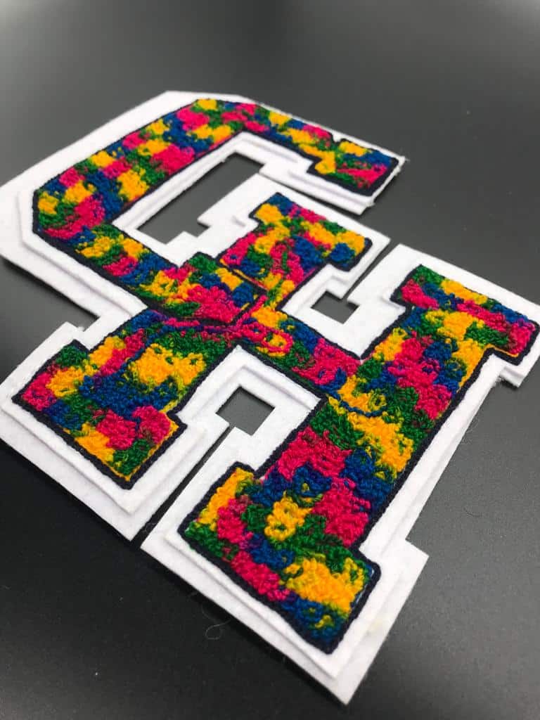 Buy Sticker Letters 2.15 Chenille Letters Self-adhesive Patches Chenille  Letter Patch Letter Patches Stick on Letters, Patch for Hats Online in  India 