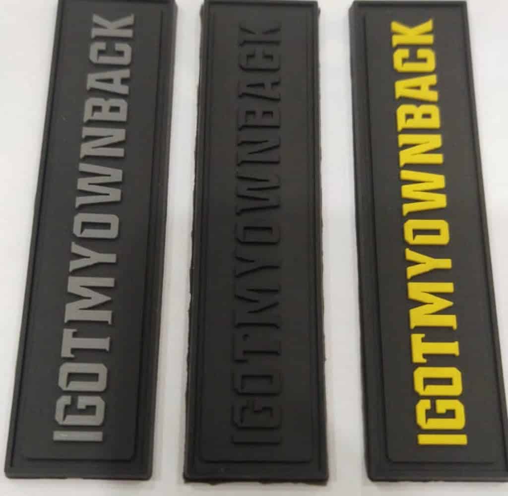Pvc Patch Back Iron On Pvc Rubber Patches - Patches Mania USA