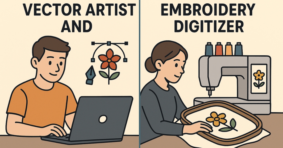 Difference Between Vector Artist and Embroidery Digitizer